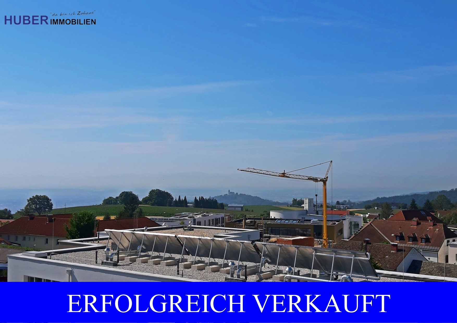 Aussicht von der Dachterrasse in die Ferne