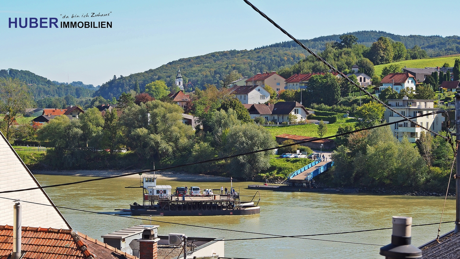 Aussicht auf die Donau von der Terrasse