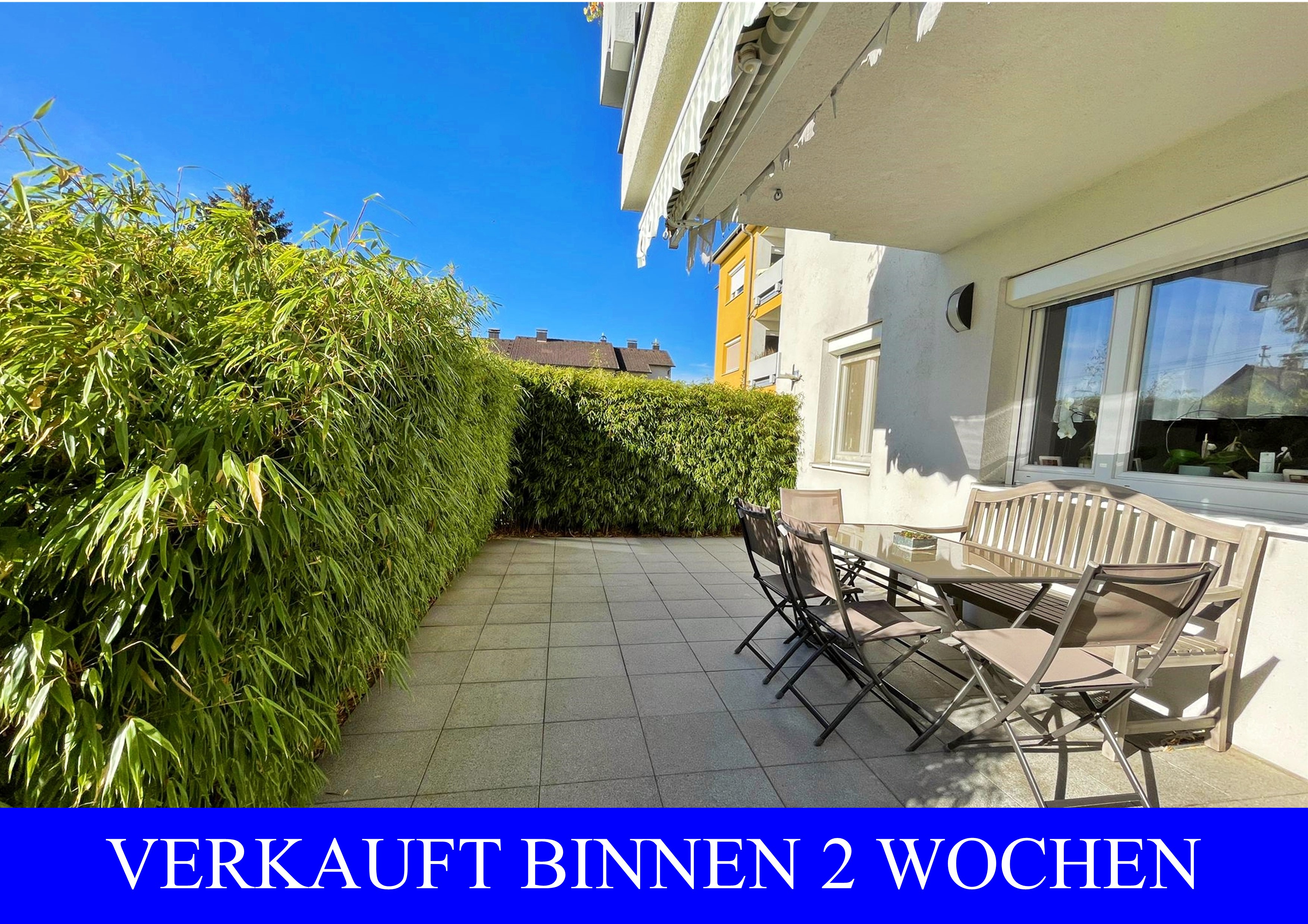 Herrliche 28m² Sonnentrrasse