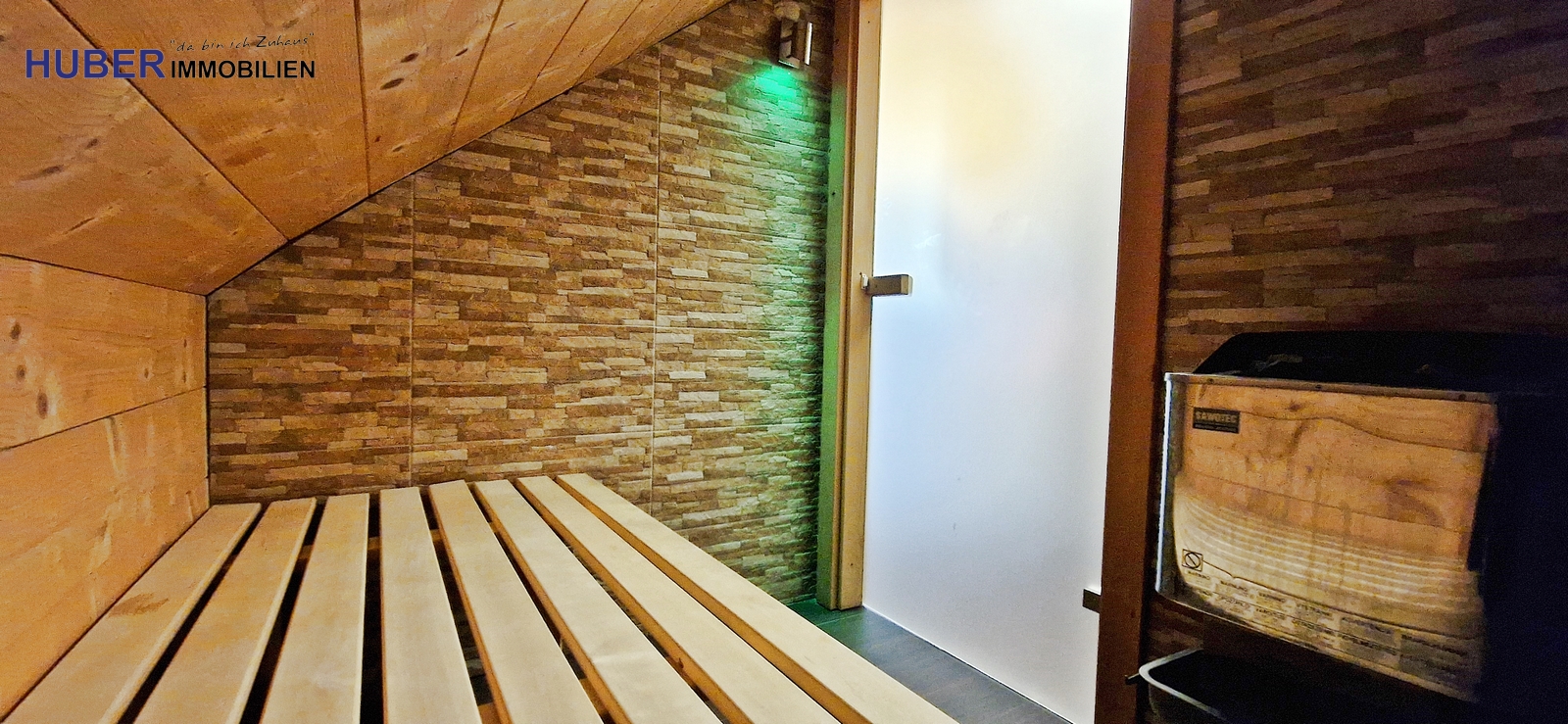 eingebaute finnische Sauna