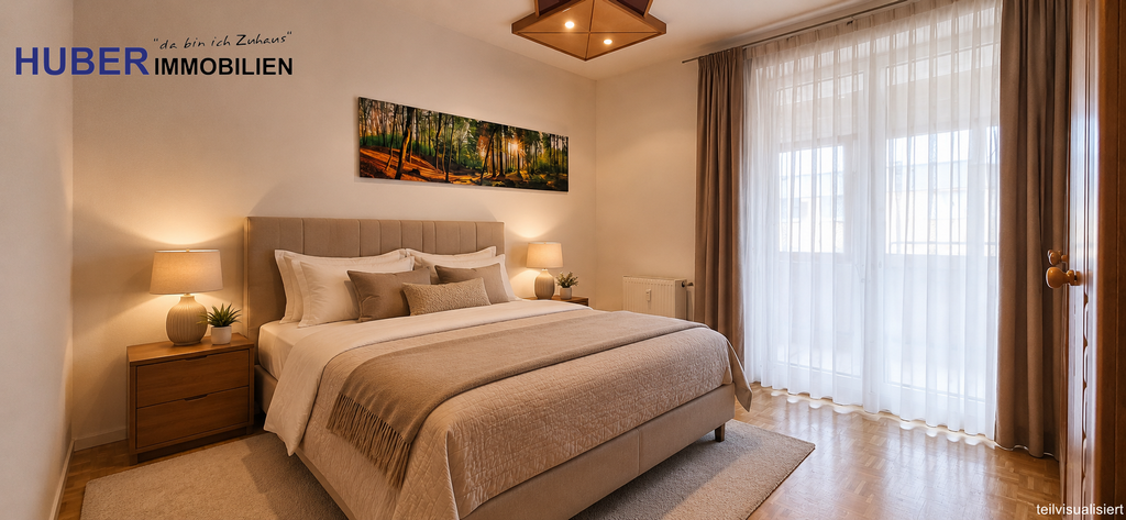 Schlafzimmer teilvisualisiert